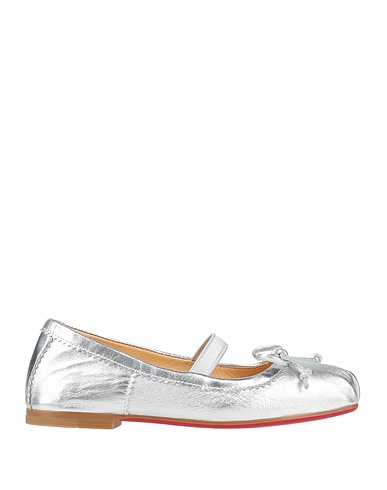 CHRISTIAN LOUBOUTIN Ballerinas ARGENTO Leder