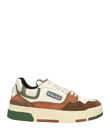AUTRY Sneakers Brown Leather, Textile fibers