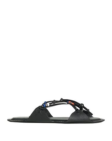MARNI x NO VACANCY INN Sandals Black Leather