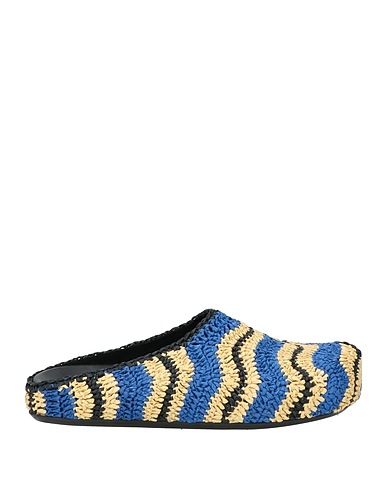 MARNI x NO VACANCY INN Mules and clogs Blue Textile fibers