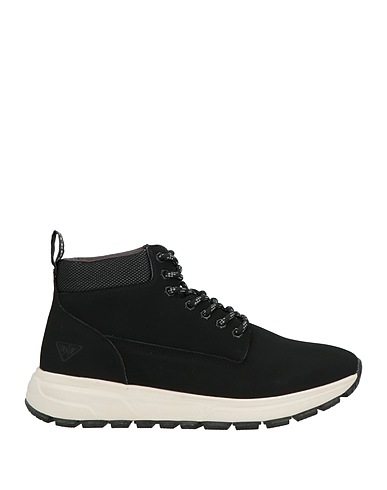 DOCKSTEPS Ankle boot Black Leather, Textile fibres