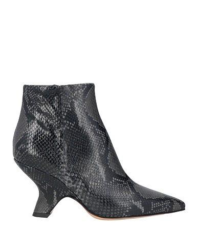 ANNA F. Ankle boot Black Leather