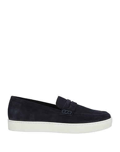 MANOLO BLAHNIK Mokassins Marineblau Leder