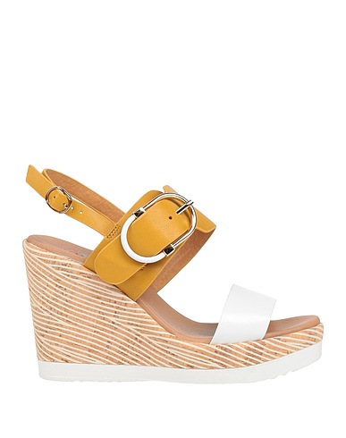 REPO Sandales Moutarde Cuir
