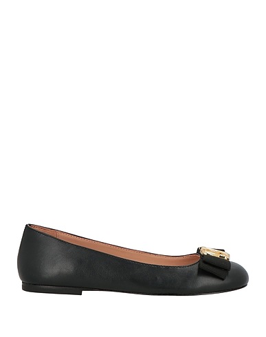 LOVE MOSCHINO Ballet flats Black Leather