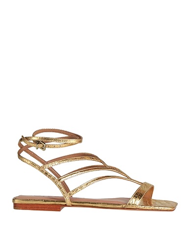 VICENZA) Sandals Gold Leather