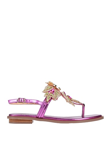 MASSIMO SANTINI Flip flops Fuchsia Textile fibres