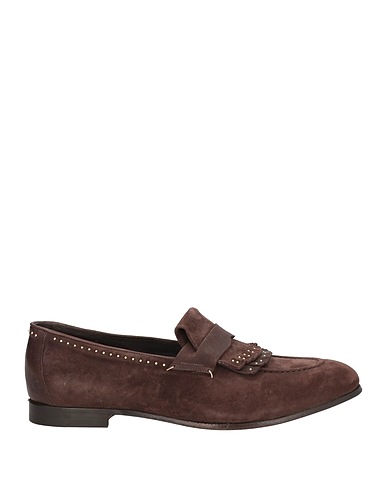 MORGILLO Loafers Dark brown Leather