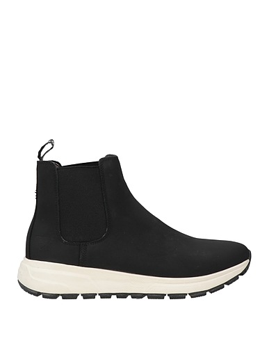 DOCKSTEPS Ankle boot Black Leather, Textile fibres