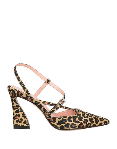 ANNA F. Pump Khaki Textile fibers