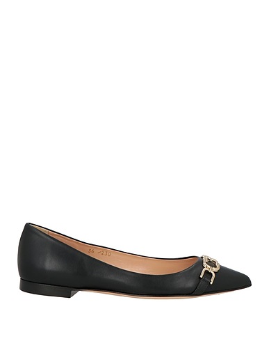 ELISABETTA FRANCHI Ballet flats Black Leather