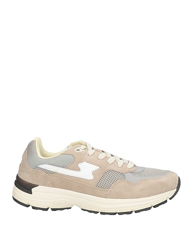 S.W.C STEPNEY WORKERS CLUB Sneakers Grey Leather, Textile fibres