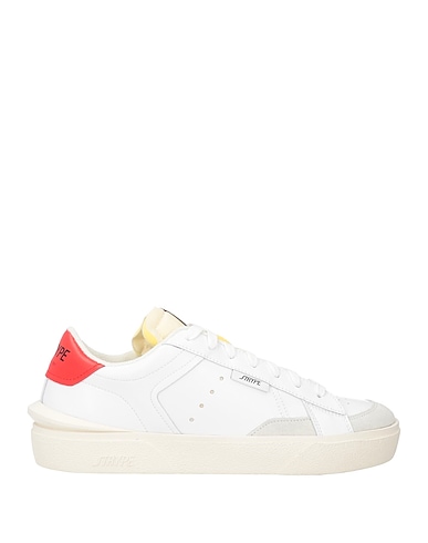 STRYPE Sneakers White Leather, Textile fibres