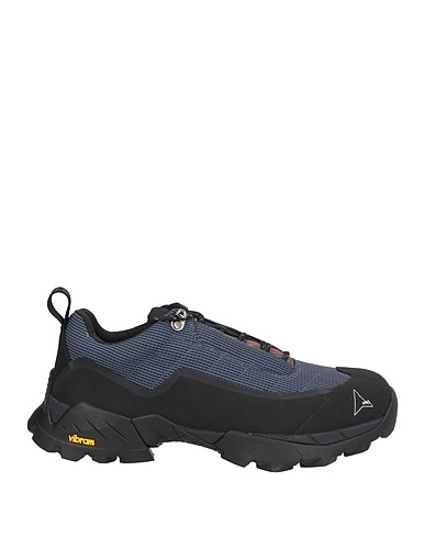 ROA Ankle boot Navy blue Textile fibres, Leather