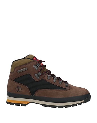 TIMBERLAND Ankle boot Khaki Leather, Textile fibres
