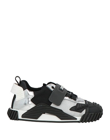 DOLCE&GABBANA Sneakers Black 45% Calfskin, 42% Polyamide, 7% Synthetic fibers, 5% PVC - Polyvinyl chloride, 1% Metal