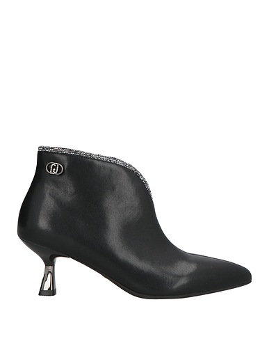 LIU •JO Ankle boot Black Textile fibers