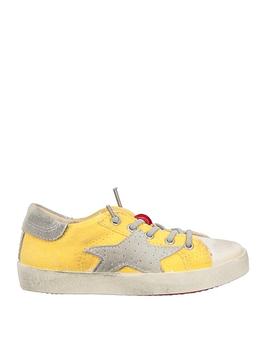 ISHIKAWA KIDS Sneakers Giallo Fibre tessili, Pelle