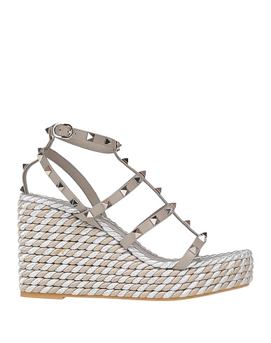 VALENTINO GARAVANI Espadrilles Grey Leather