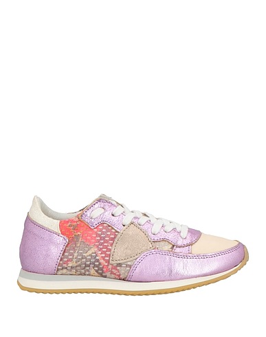 PHILIPPE MODEL Sneakers JUNIOR Lilac Leather, Textile fibres