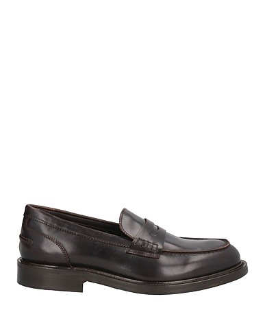 RICHARD OWE'N Loafers Dark brown Leather