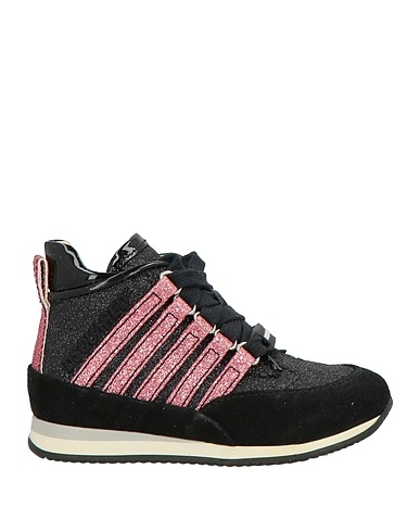DSQUARED2 Sneakers Black Leather, Textile fibres