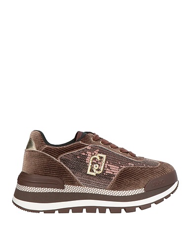 LIU •JO Sneakers Dark brown Textile fibers
