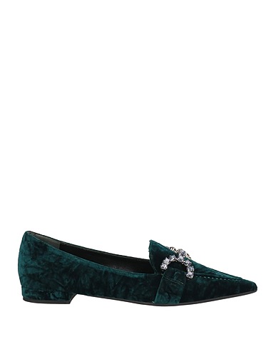 ROBERTO FESTA Loafers Dark green Textile fibres