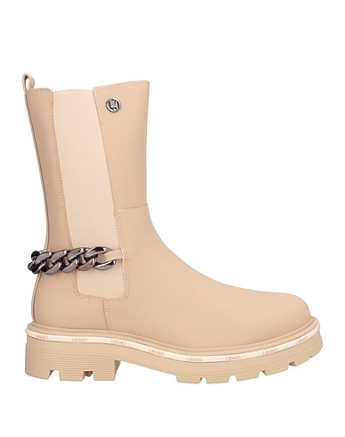 LIU •JO Ankle boot Beige Textile fibers