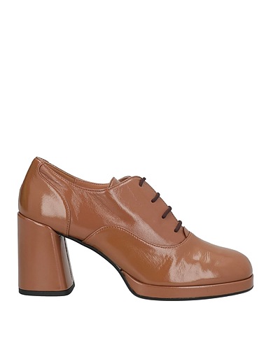 STATUS Schnürschuhe Hellbraun Leder
