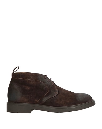 BRECOS Ankle boot Dark brown Leather