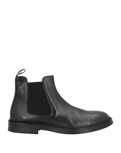 PIÚ DUE +2 Ankle boot Black Calfskin