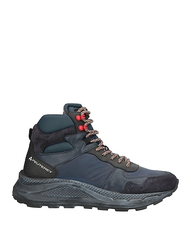 PEUTEREY Sneakers Midnight blue Leather, Textile fibres