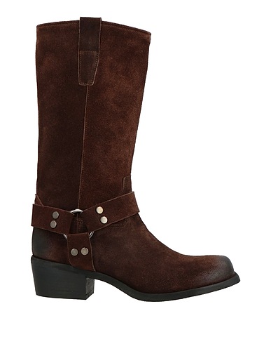 GISÉL MOIRÉ Boots Dark brown Leather