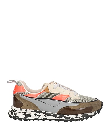 HIDNANDER Sneakers Grey Leather, Textile fibres