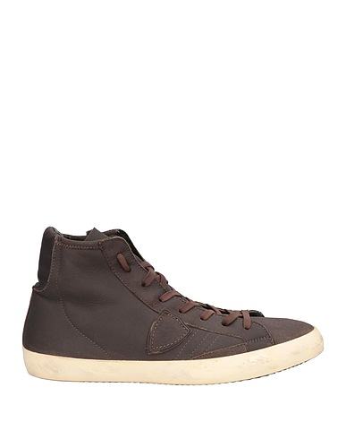 PHILIPPE MODEL Sneakers Dark brown Leather
