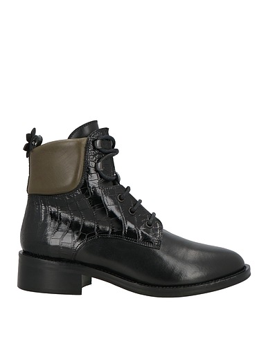 FABRIZIO VITI Ankle boot Black Leather