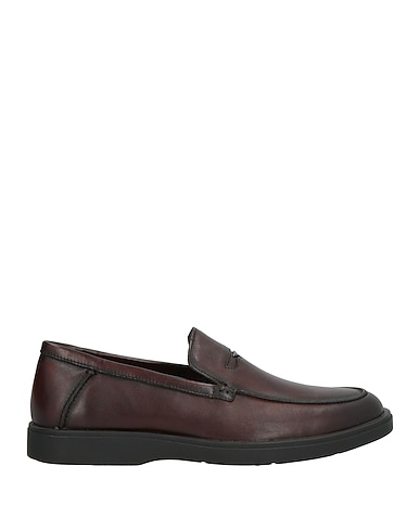 ALBERTO GUARDIANI Loafers Dark brown Leather