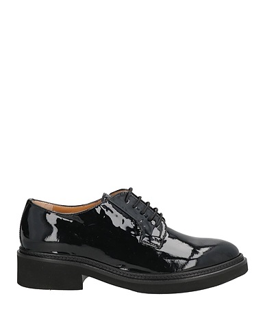 CALPIERRE Schnürschuhe Schwarz Leder