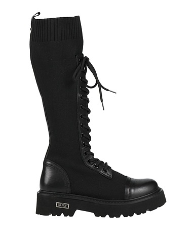 CULT Boots Black Leather, Textile fibres
