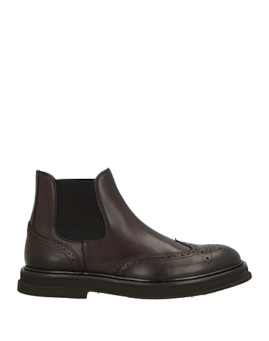DOUCAL'S Ankle boot Dark brown Leather