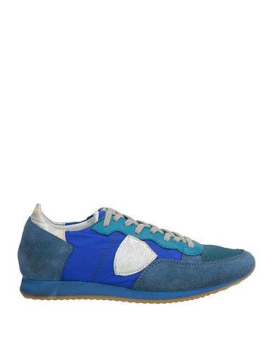 PHILIPPE MODEL Sneakers JUNIOR Slate blue Leather, Textile fibres