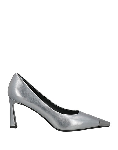 J.A.P. JOSE ANTONIO PEREIRA Pump Silver Leather