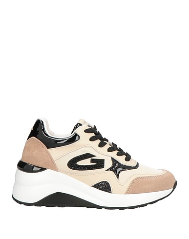 ALBERTO GUARDIANI Sneakers Beige Textile fibers, Leather