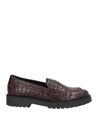 KARIDA Loafers Dark brown Leather