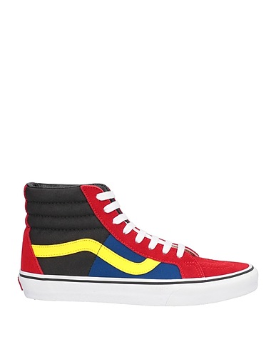 VANS Sneakers Red Leather, Textile fibres