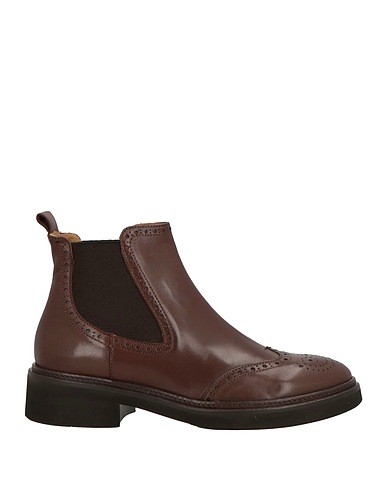 CALPIERRE Ankle boot Dark brown Leather