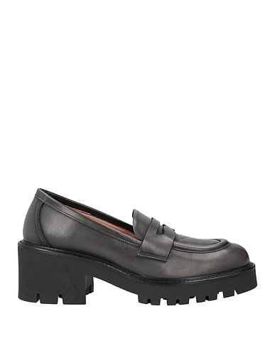 J.A.P. JOSE ANTONIO PEREIRA Loafers Charcoal Leather