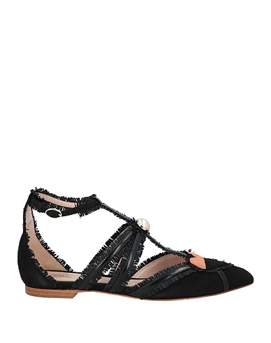 PAULA CADEMARTORI Ballet flats Black Leather
