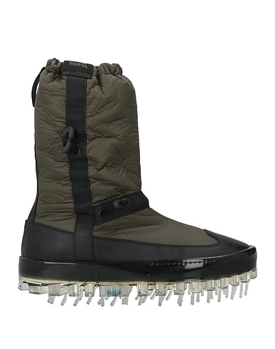RBRSL RUBBER SOUL Stivaletti BOLD Verde militare Pelle, Fibre tessili